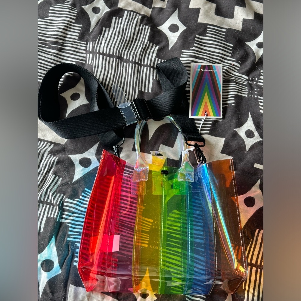 See through Target PRIDE bag.